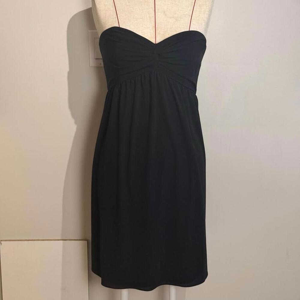 David Meister Strapless Black Cocktail Dress Women's 12 Formal